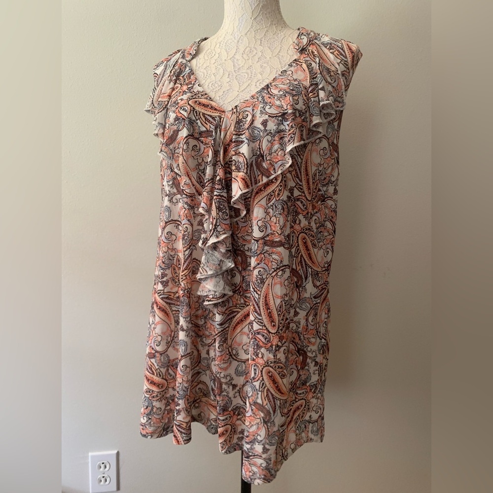 Paisley Ruffle top - Picture 7 of 11